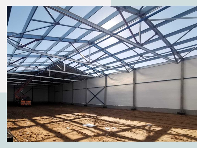 Строительство сенохранилищ в Ефремове