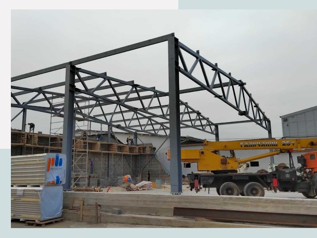 Строительство цехов в Ефремове