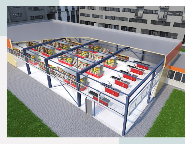 Строительство магазинов в Ефремов от 615 руб. за м²