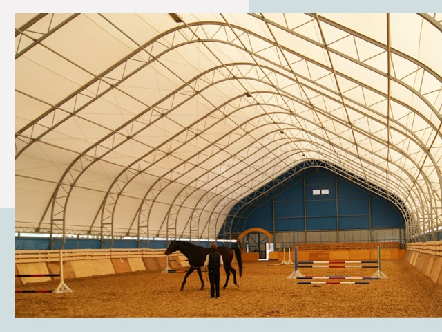 Строительство конных манежей в Ефремове