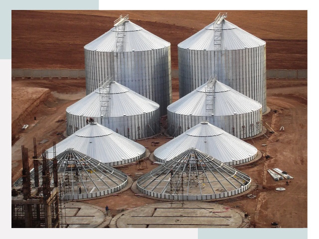 Строительство зерновых силосов в Ефремове