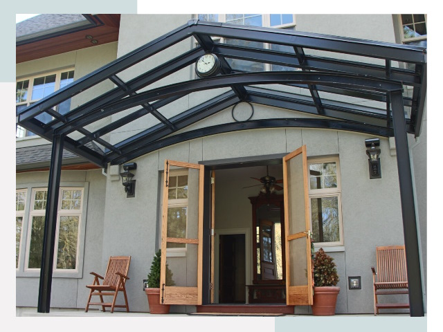 Козырьки металлические в Ефремове