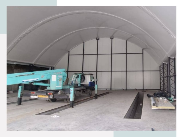 Внутреннее оснащение ангаров в Ефремове