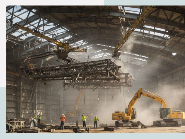 Демонтаж ангаров в Ефремове от 615 руб. за м²