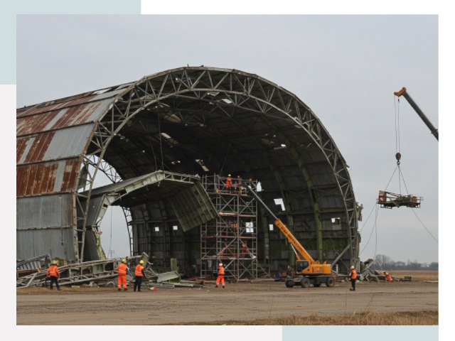 Демонтаж ангаров в Ефремове