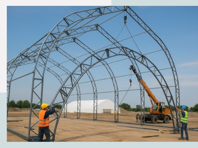 Монтаж ангаров в Ефремове от 615 руб. - Надежно и быстро